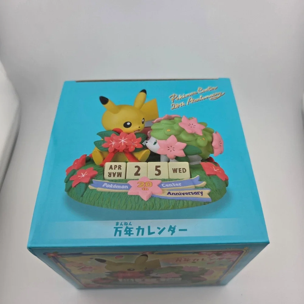 Pokemon‎ Center 20th Anniversary Pikachu Shaymin Perpetual Calendar Figure